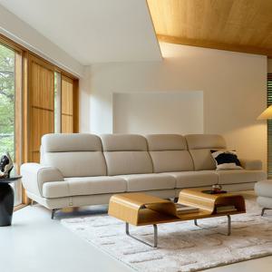 [다우닝] 디오스 6인 전체 천연가죽 소파