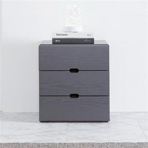 우아미가구 오인 미니 3단 서랍장 그레이