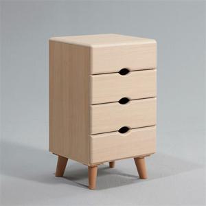 우아미가구 하예 4단 미니 라운드 서랍장