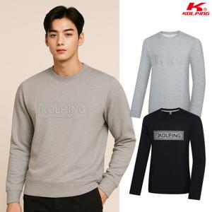 콜핑 공용 코튼 로고 등산 긴팔 맨투맨 티셔츠 KSC430TT7U