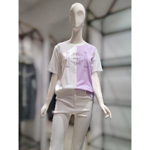 [SI][SI] SI배색 프린트 포인트 티셔츠SGIBD28300 (P003631903)