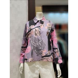 [벨라디터치][벨라디터치] V3F3BL30 핑크 프린트 루즈핏 셔츠 (P