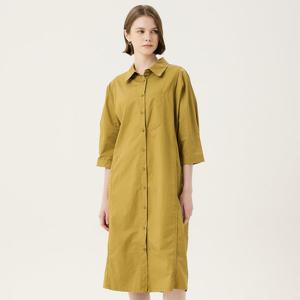 [보니스팍스] 라글란 롱 셔츠형 원피스-BC38OP120