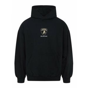 [BALENCIAGA] 라프리마 남성 스웨트셔츠 스웨터 미디엄 핏 후디 767877TSVR11083 블랙 /8