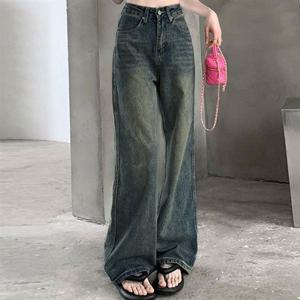 LK-DP05 데님 워싱 의류 팬츠 연청 여성바지 데일리 데일리 빈티지