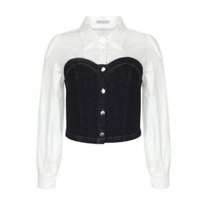 [레코브](레코브) 데님배색 블라우스(LG61C9BL536X)