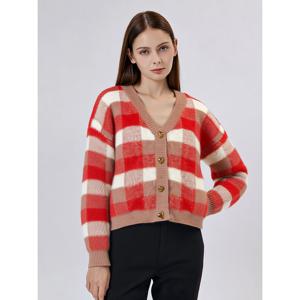 [레코브](레코브) 빅체크 니트가디건(LK31CYKC522X)