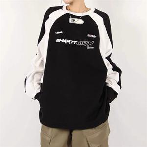 LK-T017 맨투맨 티셔츠 여성 데일리 오버핏 캐주얼 의류 데일리