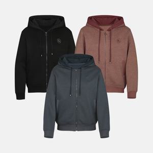 데니스골프 25FW신상 여성 자수 아트웍 스트링 후드배색 집업_RAQFLTS071