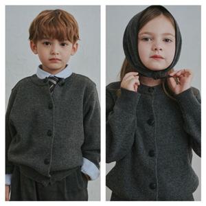 빈[BEEN]HP BZ53CK01CG 차콜그레이 라운드넥 니트 가디건PG