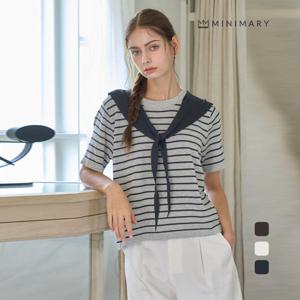 [미니마리][미니마리] 레이어드라인하프니트 (MMA3TS25)