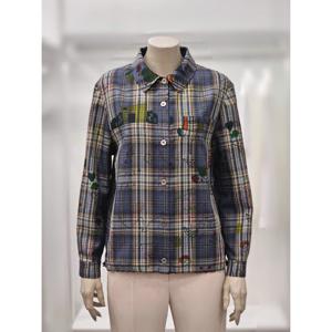 [프렐린]RBB253030 아우터형 체크 프린트 셔츠