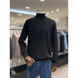 [레노마캐주얼]25년 신상 F/W 부드러운 반폴라 블랙컬러 남성필수 소프트니트 RRCIKT94A EK365