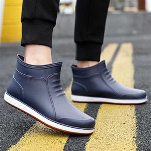 낚시쇼핑몰레인부츠 앵클 레인 부츠 작업 신발 패션 방수 고무 어른 슈즈