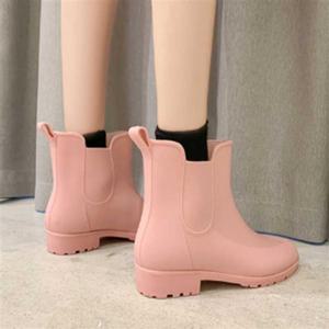 신발사이트패션장화 여자 여름 비올때 신발 패션 레인 부츠 무광 고무