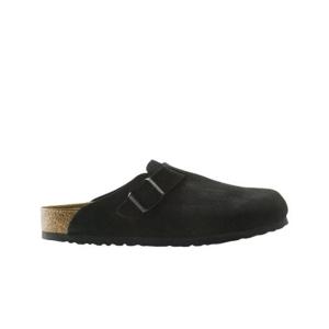 버켄스탁 보스턴 소프트 풋베드 스웨이드 레더 블랙   내로우 0660473