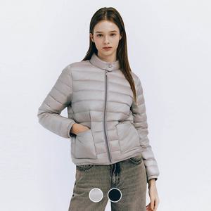 [지오다노]여자 초 경량 아웃 포켓 집업 퀄팅 다운 자켓 2컬러 374953