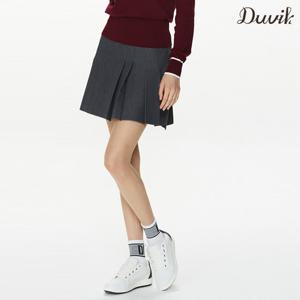 듀빅 여성 엠보 프린트 언발란스 플리츠 큐롯 DF3WCU471MG