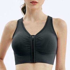 망고 스포츠브라 앞지퍼 노와이어 운동브라 헬스 요가