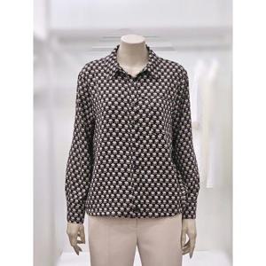 프렐린 세이브존02 밑단 스트링 프린트 블라우스 RBB253020