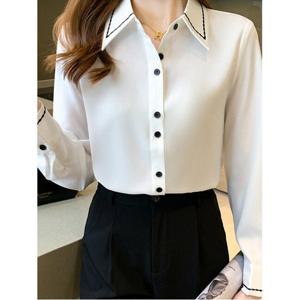 [귈림][귈림] 투버튼 새틴 블라우스 (G5SBL047P)