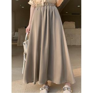 [귈림][귈림] 새틴 허리밴딩 롱 스커트 (G5SSK022P)