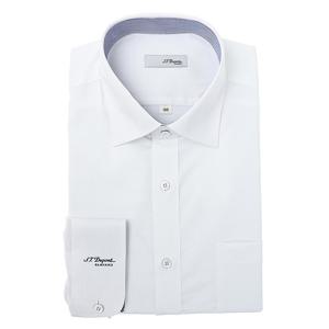 [에스티듀퐁(셔츠)]화이트 카라 커프스 배색 일반핏 긴소매 셔츠 SE5FM12LS703SWH