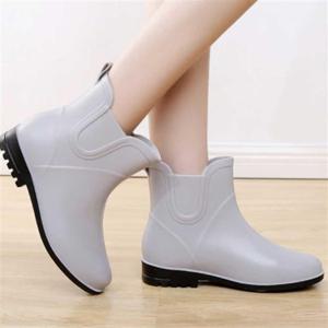 패션신발장화사이트 어른 장화 레인 슈즈 비장화 발목 고무 신발 패션화