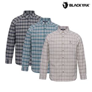 블랙야크 남성 베이직 체크 셔츠 아웃도어 긴팔 남방 1BYYSFU001