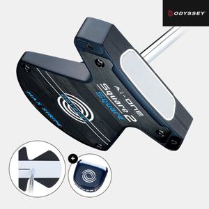 [황유민 프로 사용 퍼터][제로토크]오디세이 Ai-ONE 스퀘어2스퀘어 MAX 스트라이프 퍼터[남여공용][말렛][OVERSIZE GRIP]