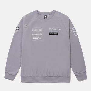 [데상트]데상트 스위스 스키 기모 우븐 맨투맨 SP323SWH91PUR0