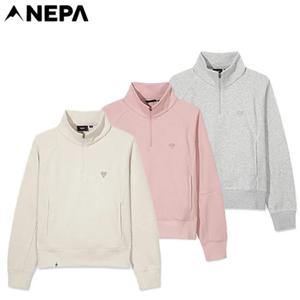 네파 7L65460 여성 가을겨울 그린마인드 에센셜 반집업 맨투맨 티셔츠