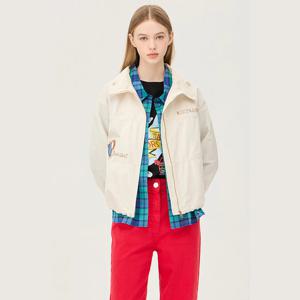 [베네통]자수 하이넥 집업 점퍼 (BAJP14511)