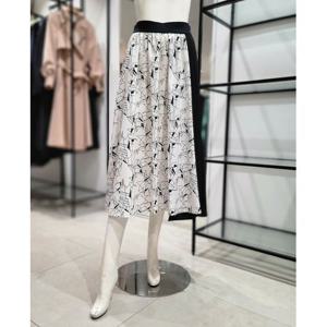 [씨]MARIOSI밴딩 프린트 배색 포인트 스커트SISAE2363