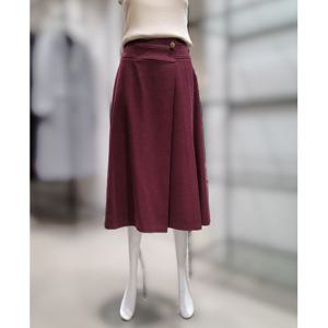 [씨]MARIOSI핀턱 단추 포인트 울 스커트SHSAX2361A