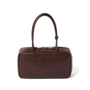 미우미우 보 가죽 토트 백 5BB172VOOO2CRW