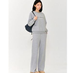 체이스컬트 HC09 여 레터링 맨투맨+와이드 팬츠 상하세트 EERG5163B0B+EERG7263B0B