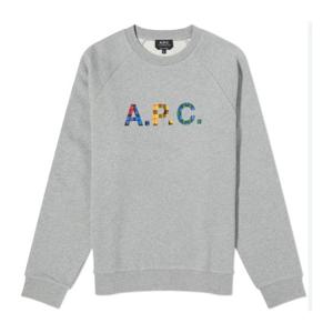 아페쎄 로고 크루넥 코튼 맨투맨 COGVFH27843 PLA