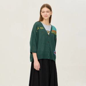 [베네통]컬러 블럭 니트 가디건_BAKC02441