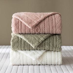 [애끌리아] 니트 볼륨 DI 극세사 담요 1장(퀸)