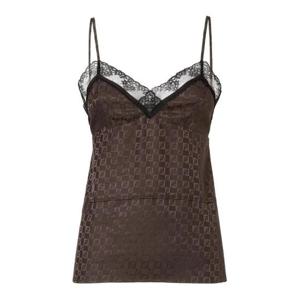 펜디 민소매 티셔츠 FS9753 AUQGF1T6H BROWN