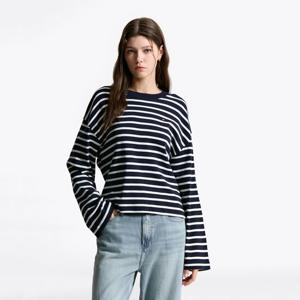 [타미힐피거(여성)]모던 스트라이프 롱 슬리브 T22F6TTO032WT1