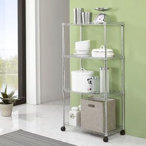 메탈선반 600 4단 메탈랙 틈새수납 이동식 진열대이동