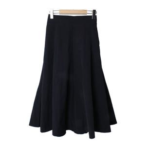 샵앤) 국산 여성 뒷밴딩 플레어 A라인 바스락 절개 롱스커트 STJ-WSK-4864-블랙