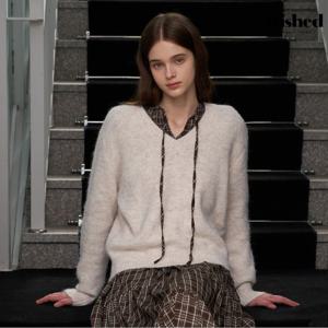 [위시드]베이직 V넥 긴팔니트(WICCNT007)