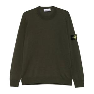 스톤아일랜드 라이트웨이트 울 크루넥 풀오버 스웨터 K2S155100