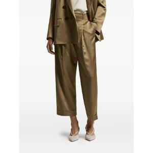 25 FW 페세리코 플리츠 프런트 새틴 팬츠 P04079D05433 TP442689934