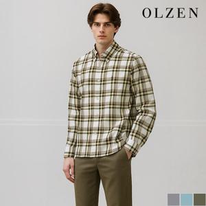 [올젠] 멀티체크 캐주얼 셔츠 (ZOD3WC1303)