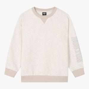 [인디고뱅크키즈]할인~깔끔한 기본스타일 기모 쮸리 오버핏 그래픽 맨투맨 IKMA24WX9