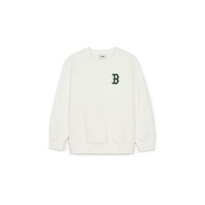 M MLB키즈긴팔티 NQK 7AMTMD244-43CRS 다이아 모노그램 아플리케 빅럭스 맨투맨 보스턴 레드삭스